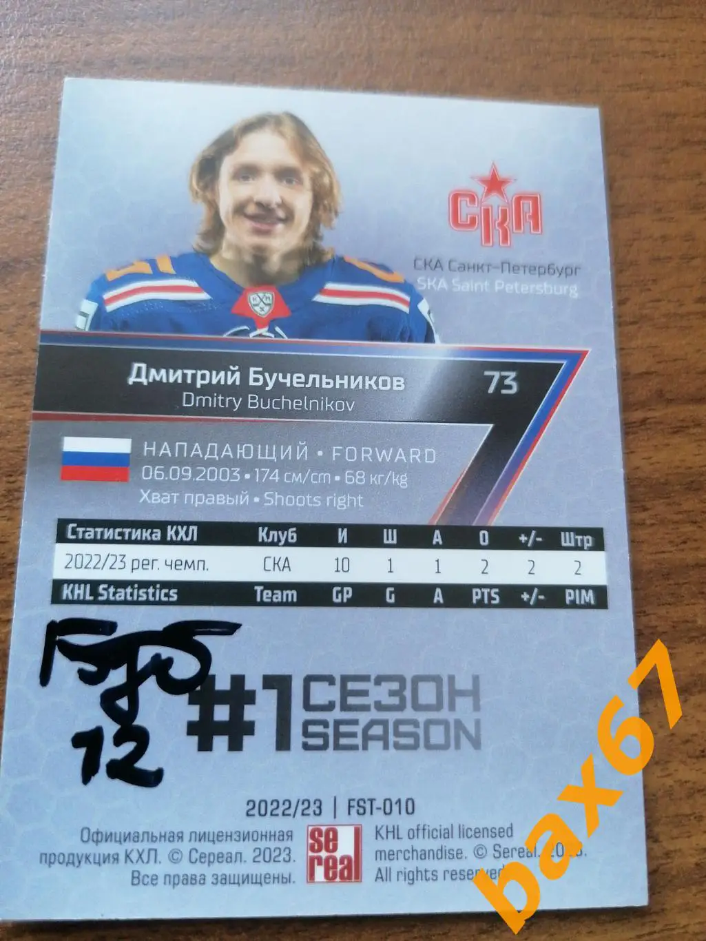 Бучельников Дмитрий Ска Санкт-Петербург