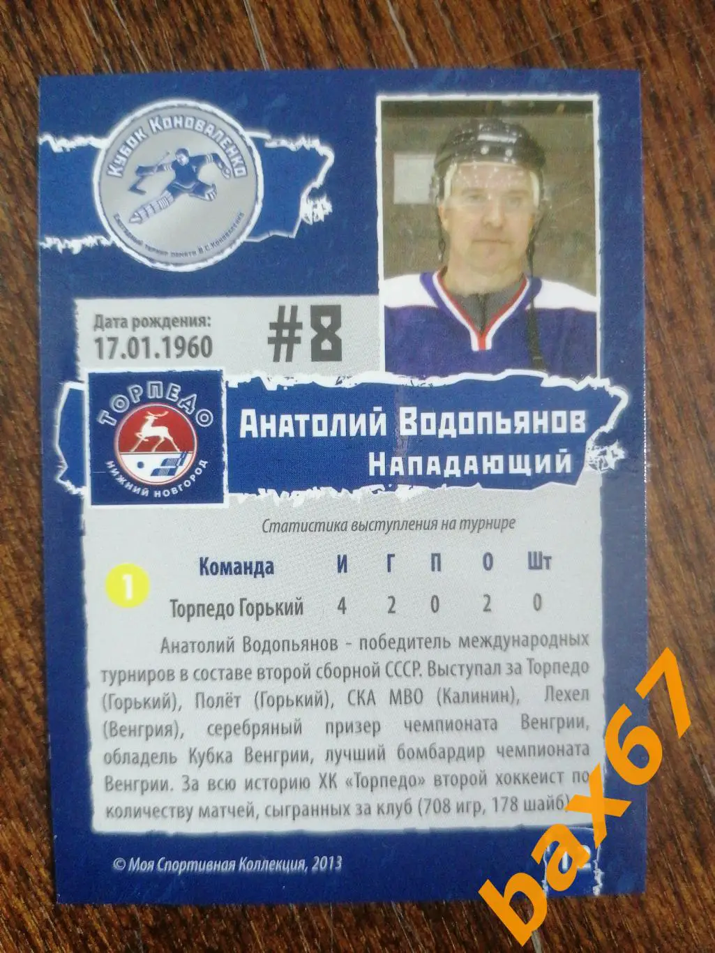 Торпедо Нижний Новгород, Водопьянов Анатолий , ф-15 1