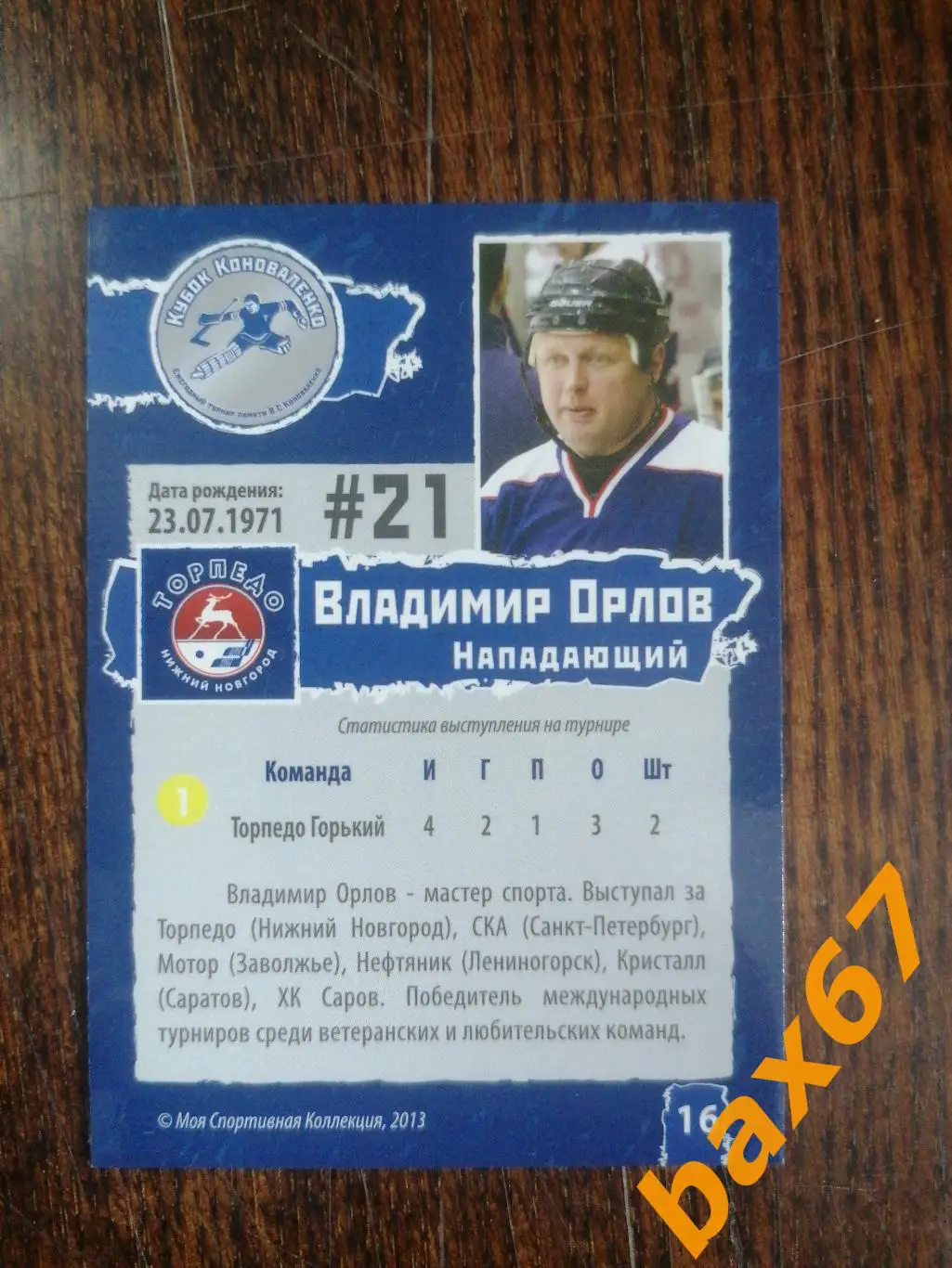 Торпедо Нижний Новгород, Орлов Владимир , ф-15 1