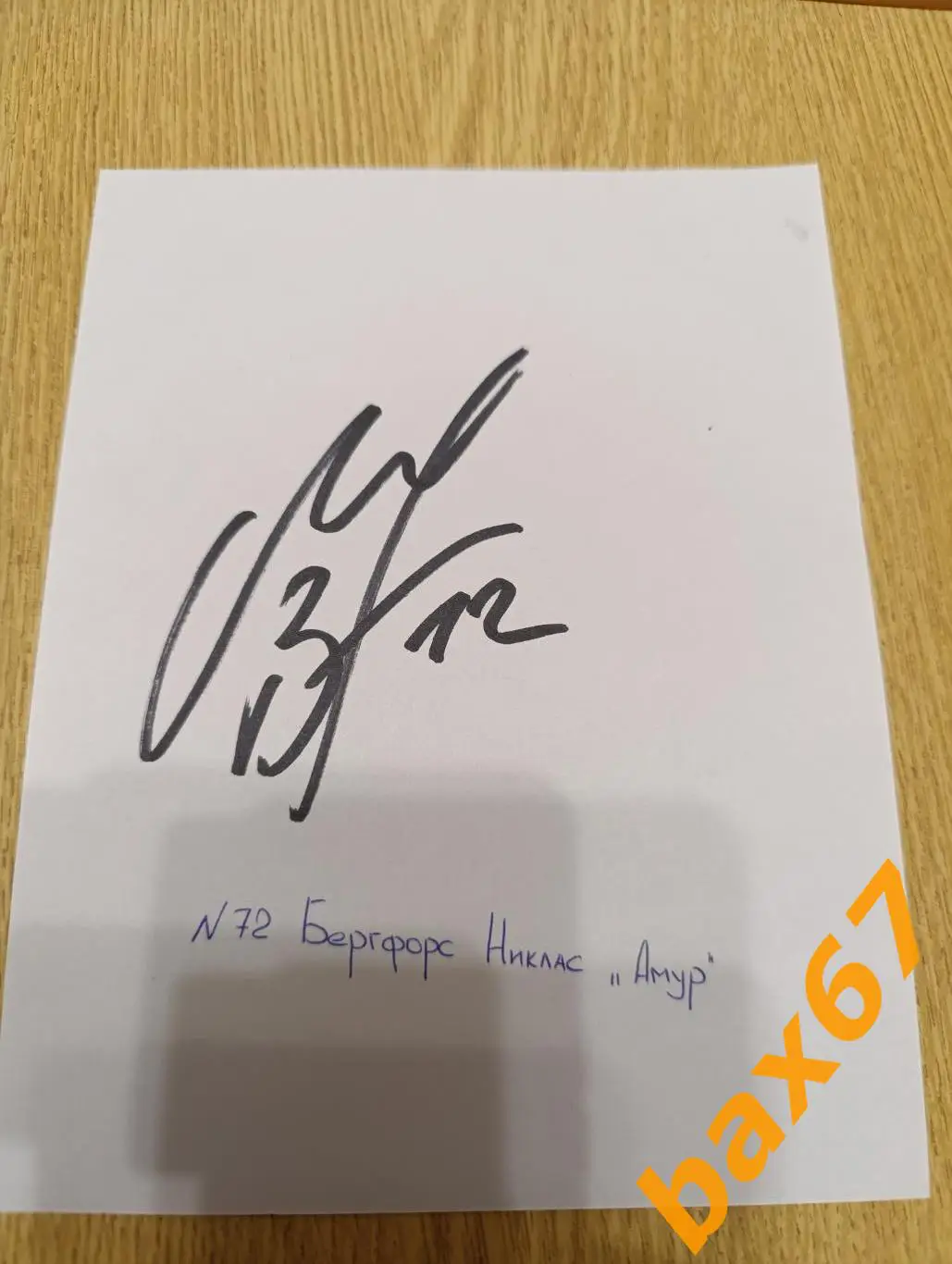 Бергфорс Никлас,Амур Хабаровск,Д23