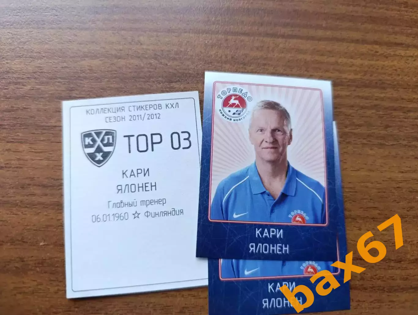 Коллекции стикеров КХЛ 2011/12, Торпедо Нижний Новгород ,Ялонен Кари
