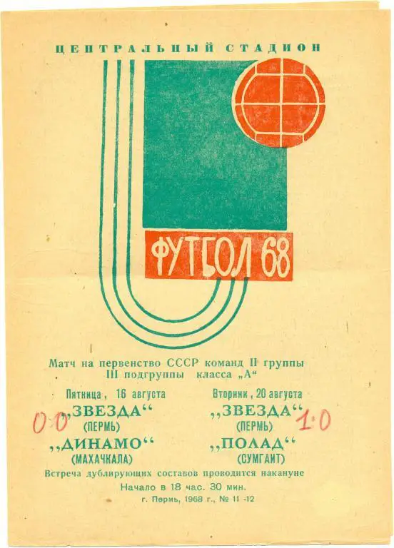 Пермь - Махачкала 1968