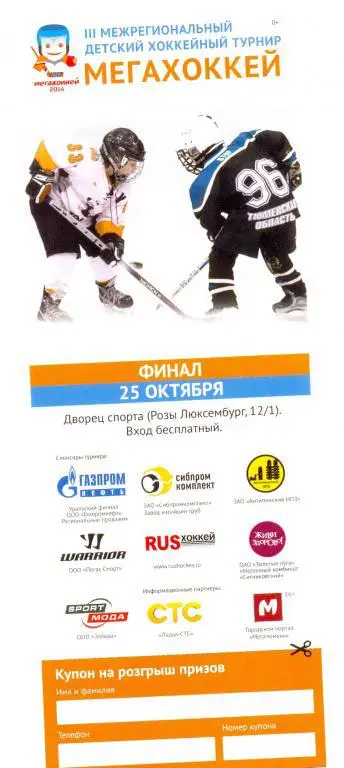 Межрегиональный детский хоккейный турнир