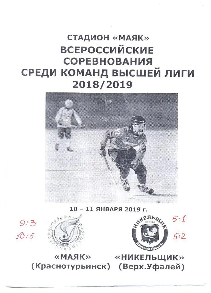 Маяк Краснотурьинск - Никельщик 2019