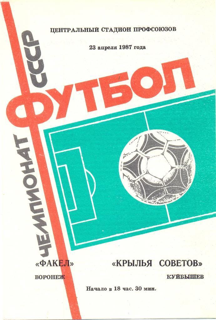 Воронеж - Куйбышев 1987