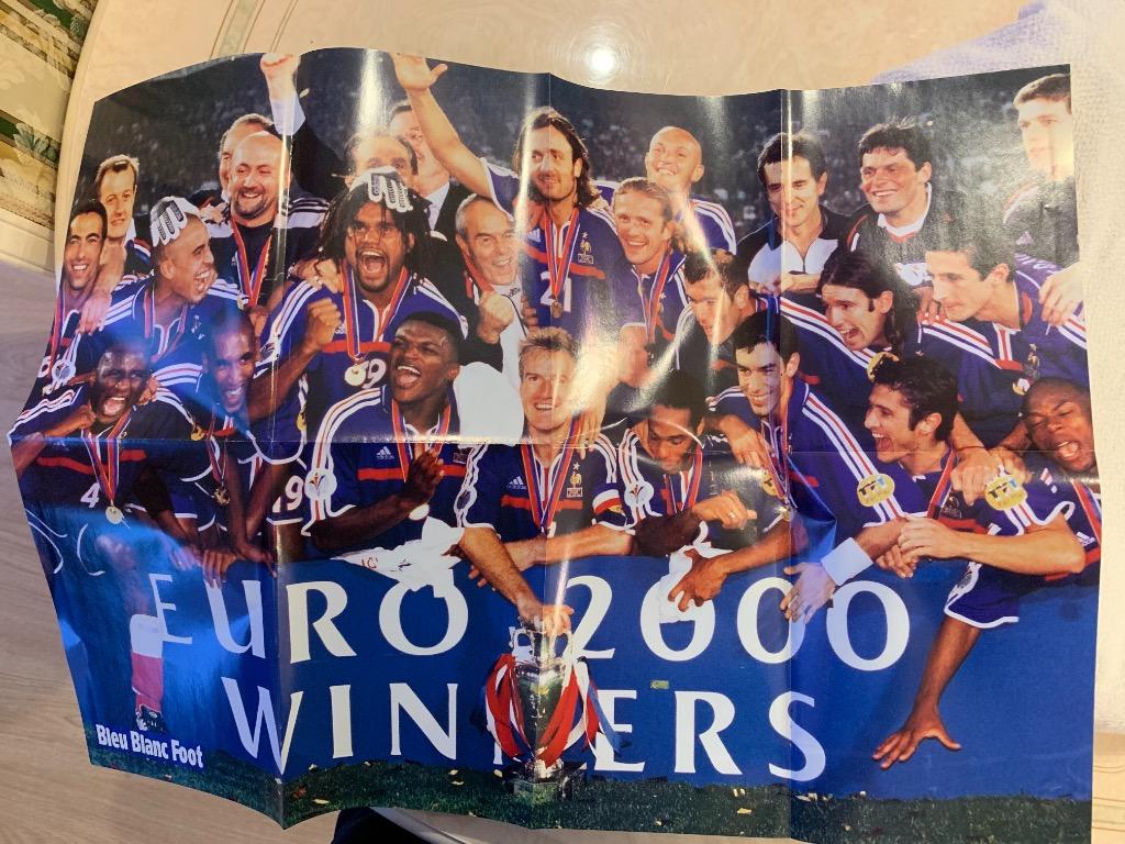 Blue blank Франции Чемпионы Европы 2000 3