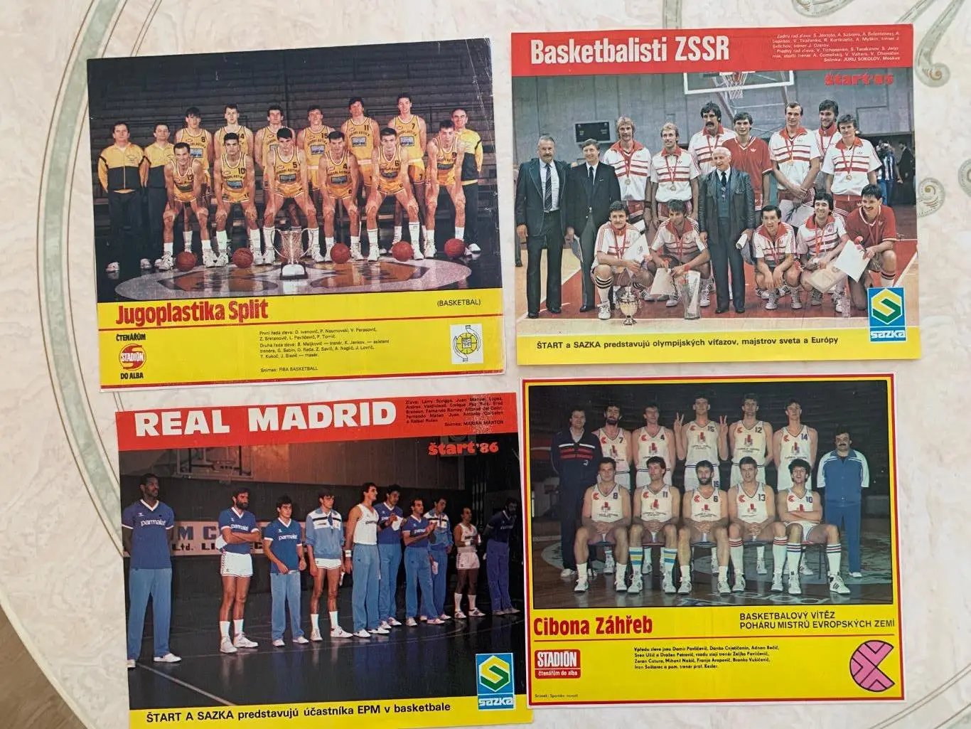 Сборная Испании баскетбол 73, Югопластика/Реал/цибона/ссср/ 1