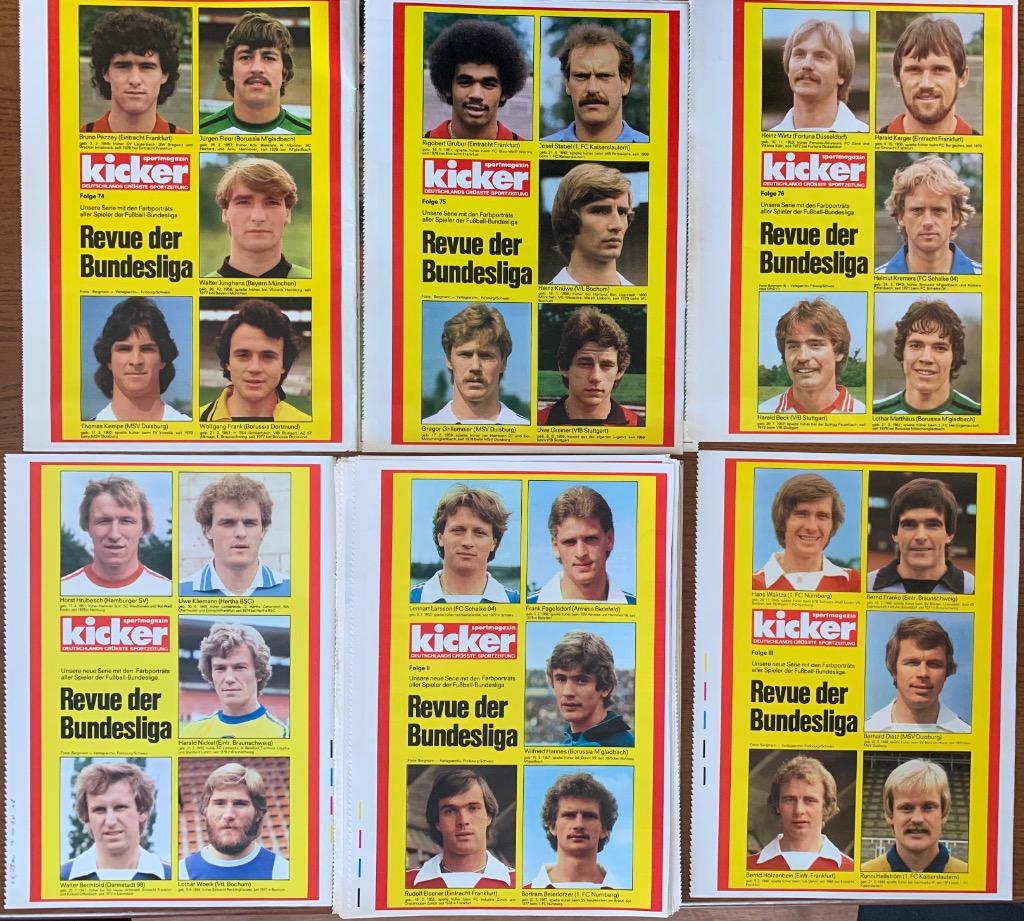 Бундеслига 1978/79-380 фото звёзд чемпионата фрг! 1