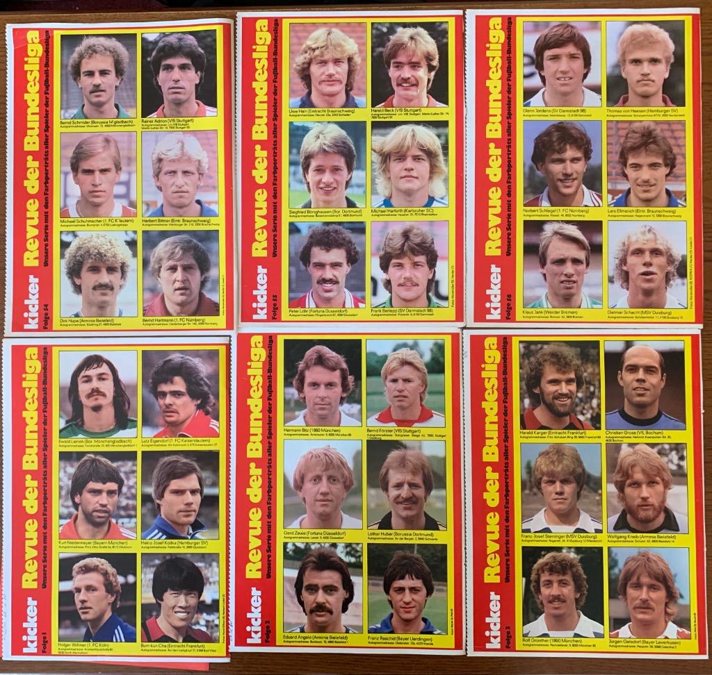 Бундеслига 1980/81 -336 фото звёзд чемпионата фрг!