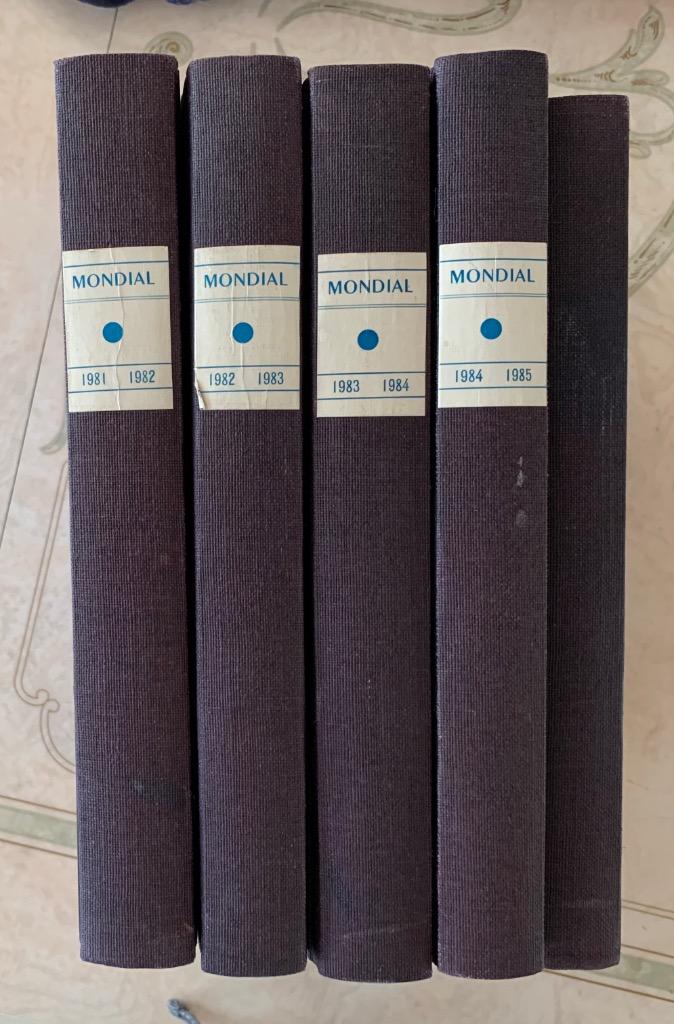 Mondial коллекция журналов с 15-81номера в 5 томах 1