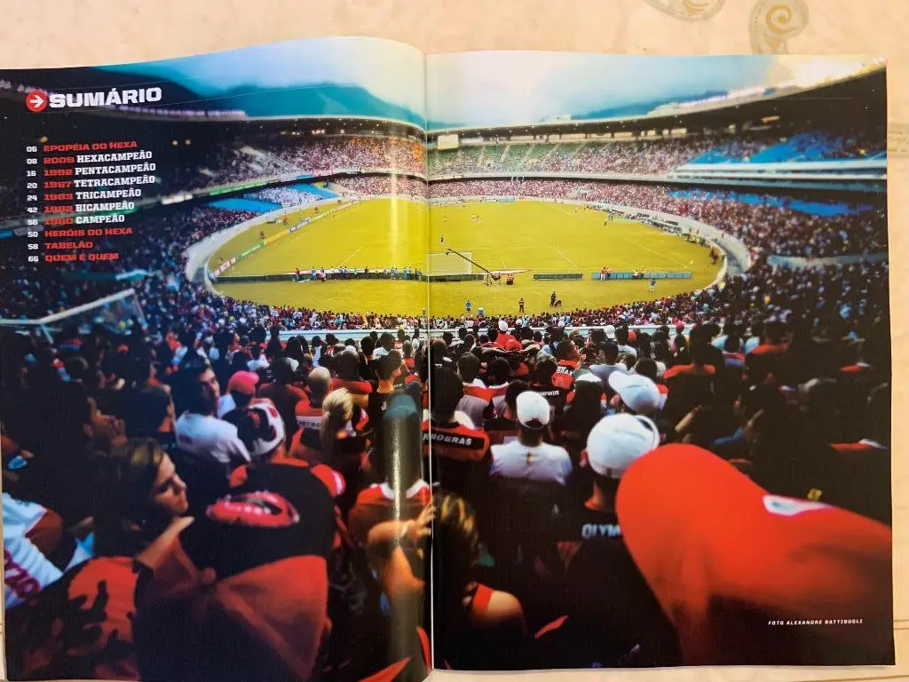 Placar-6 чемпионств Фламенго 3