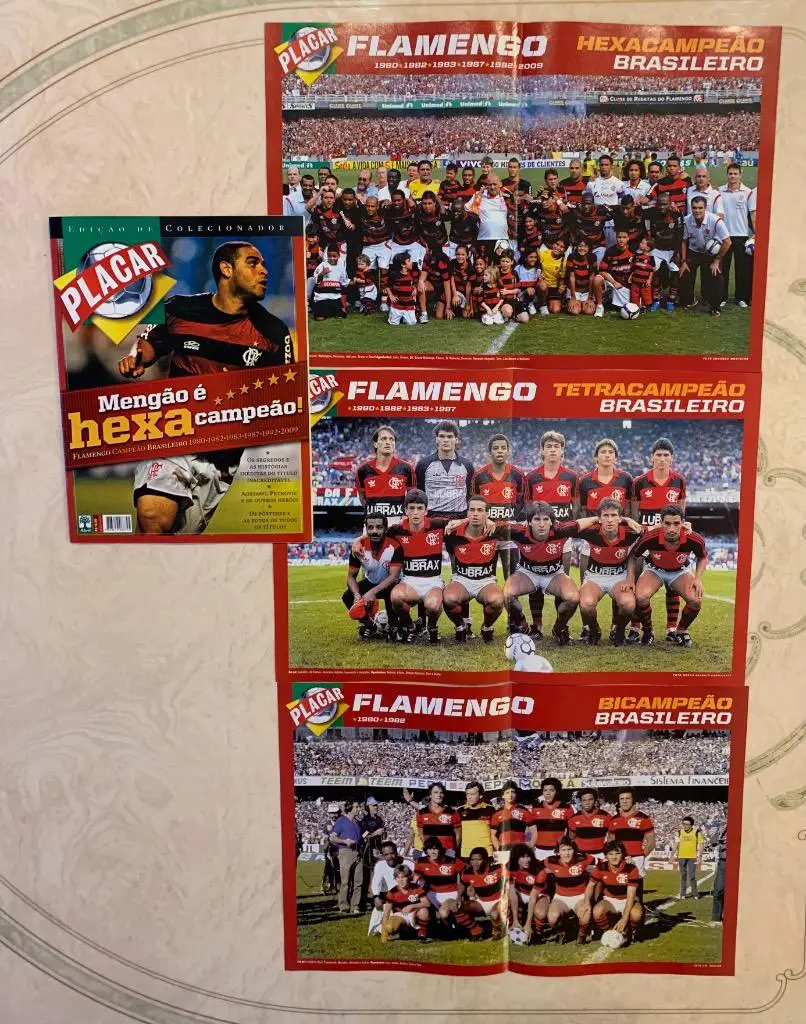Placar-6 чемпионств Фламенго 4