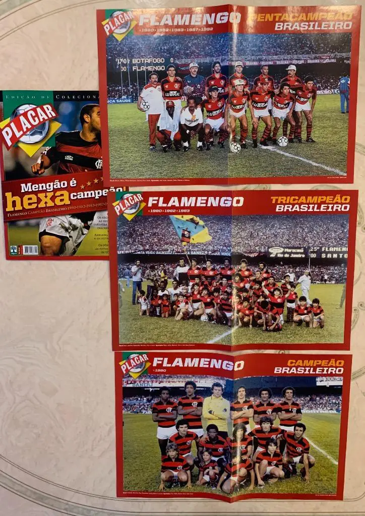 Placar-6 чемпионств Фламенго 5