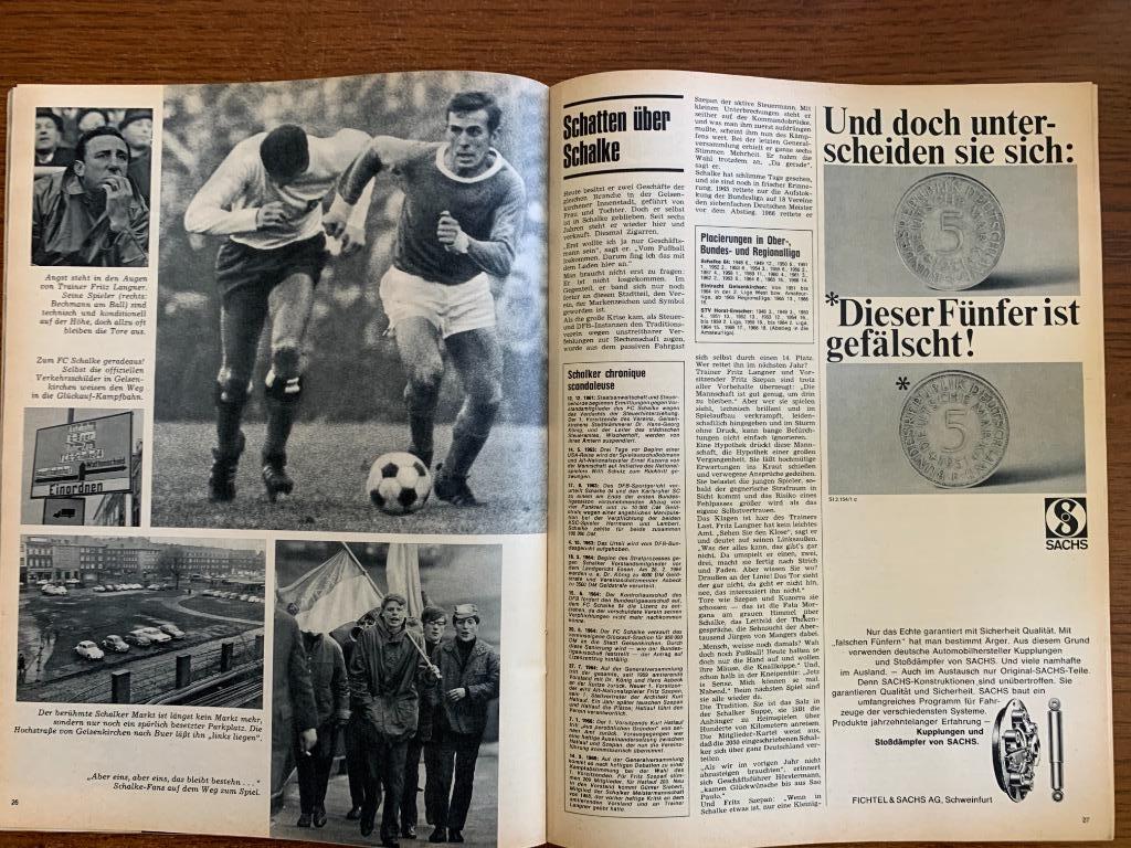 Sport illustrierte 1966- Шальке 04/Эйнтрахт 5