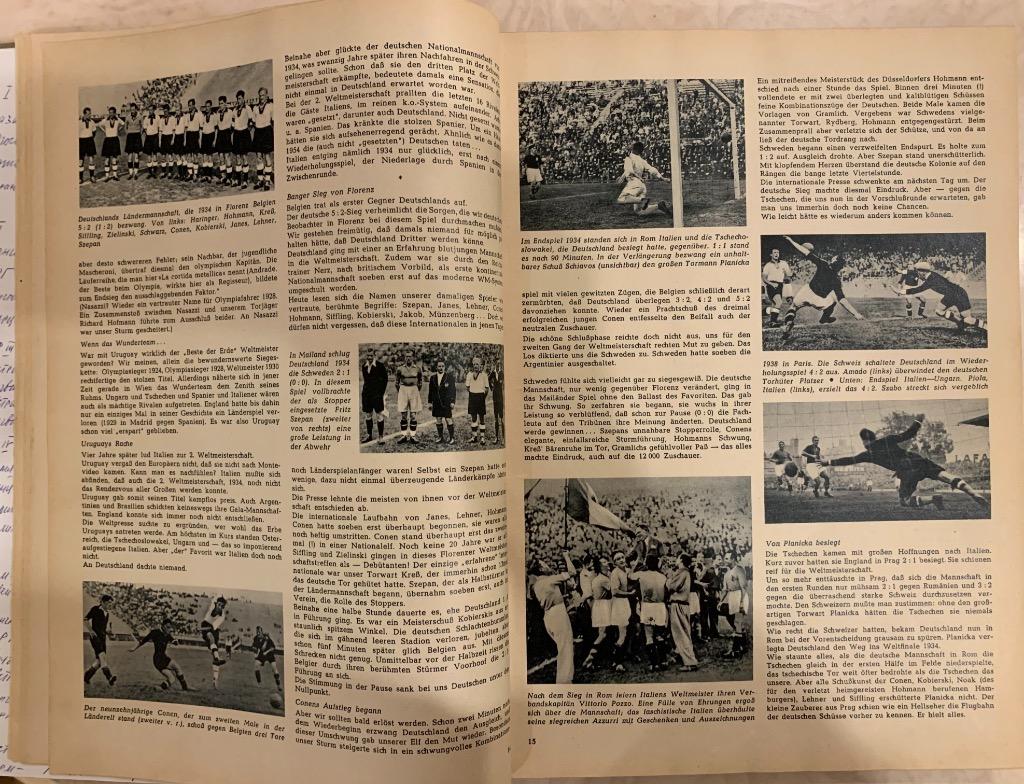 Чемпионат мира 1954 издание Бурда! 2