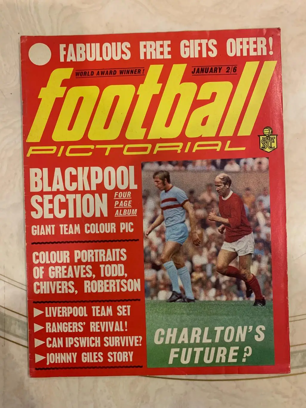 Football pictorial Blackpool январь 1971