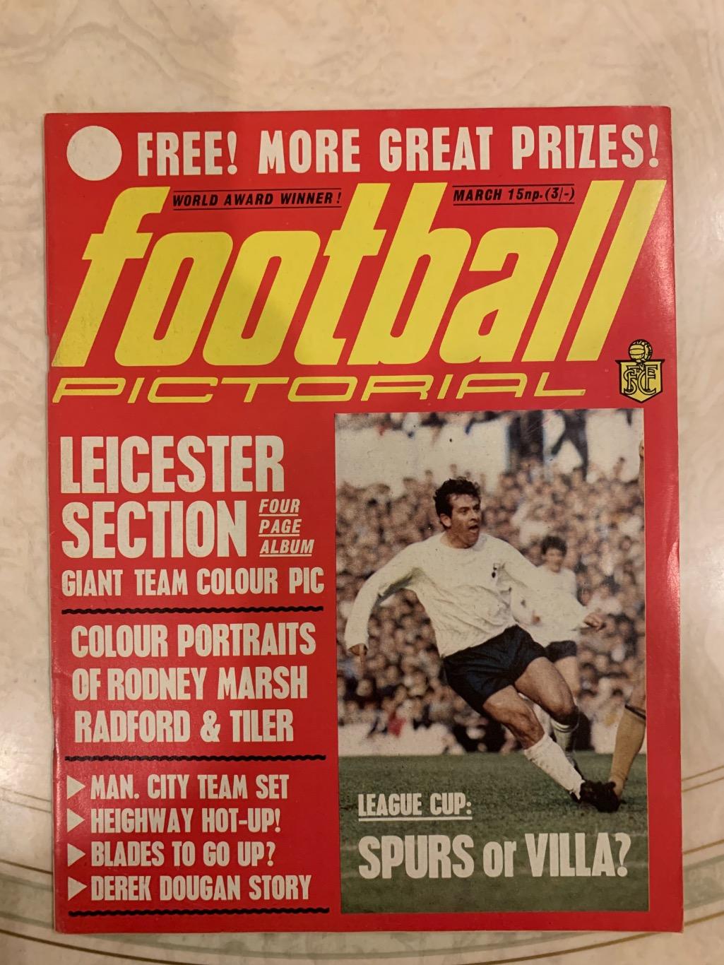 Football pictorial Leicester март 1971