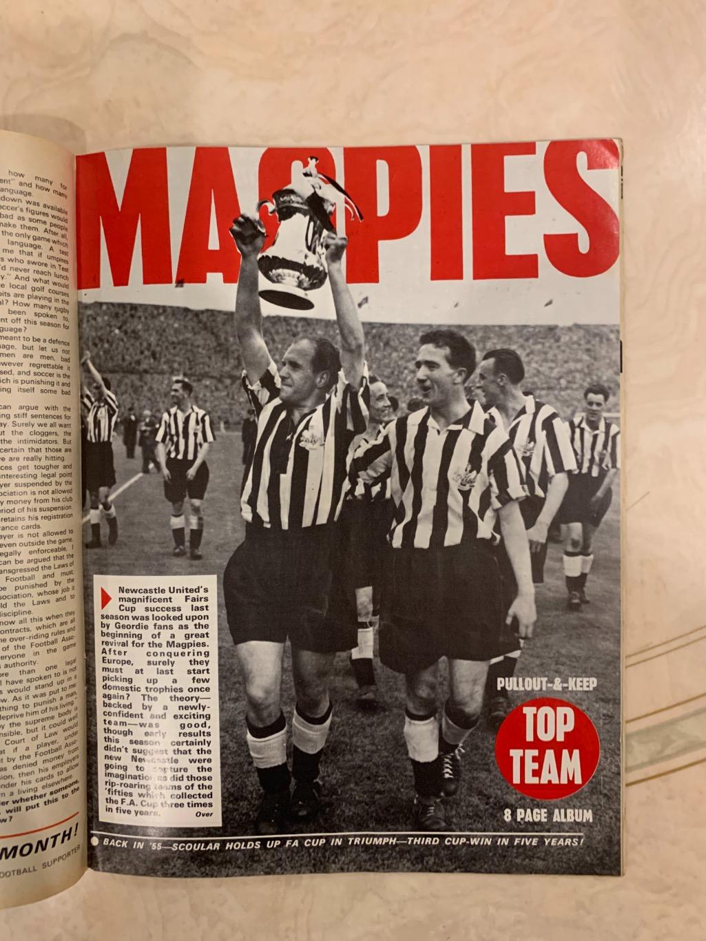 Football pictorial Newcastleкубок ярмарок 1970 3