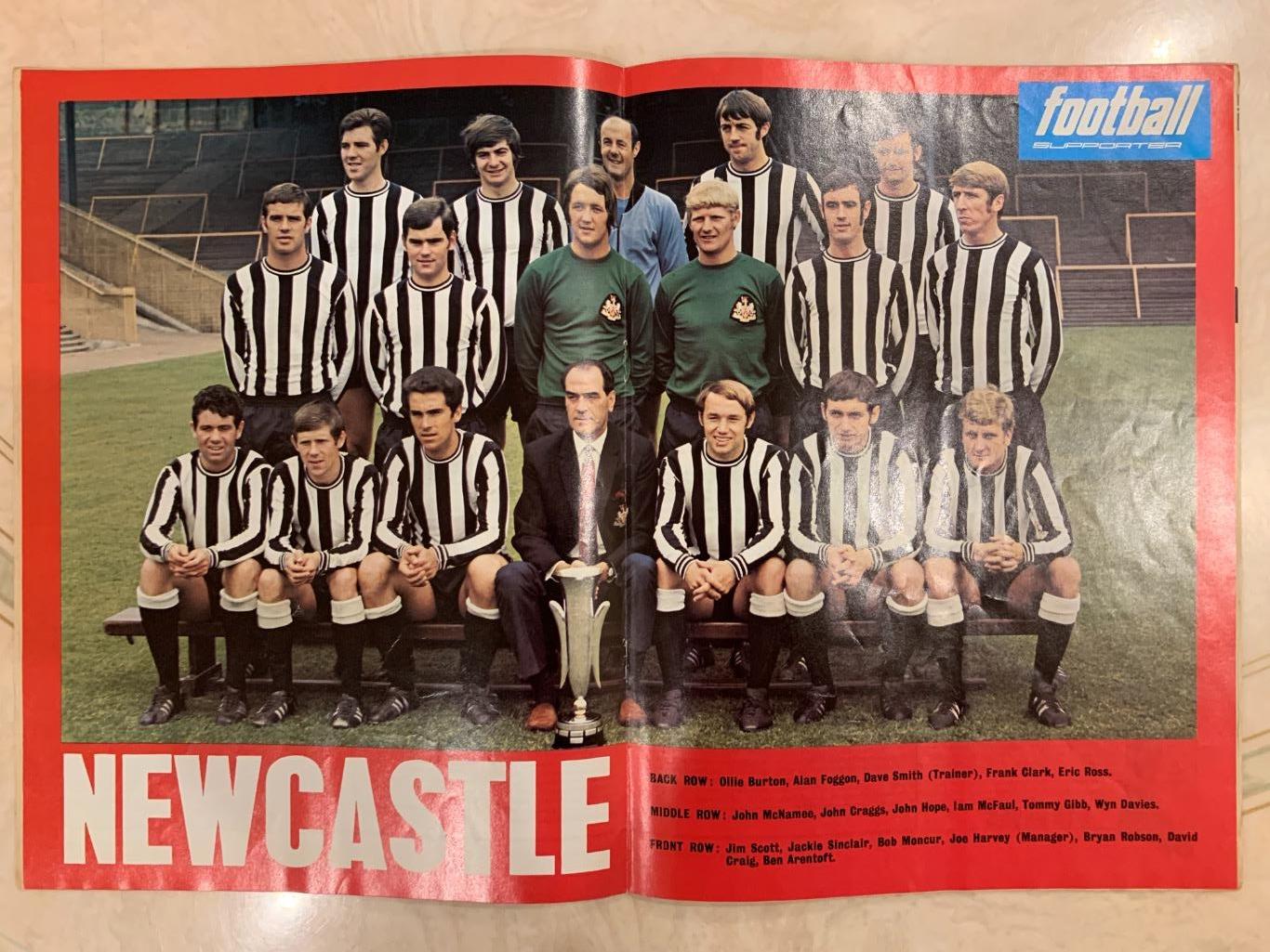Football pictorial Newcastleкубок ярмарок 1970 5