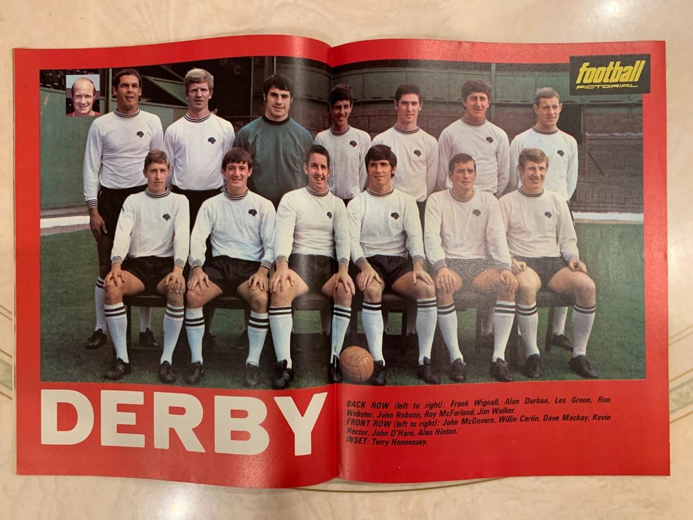 Football pictorial Derby county 1970 6