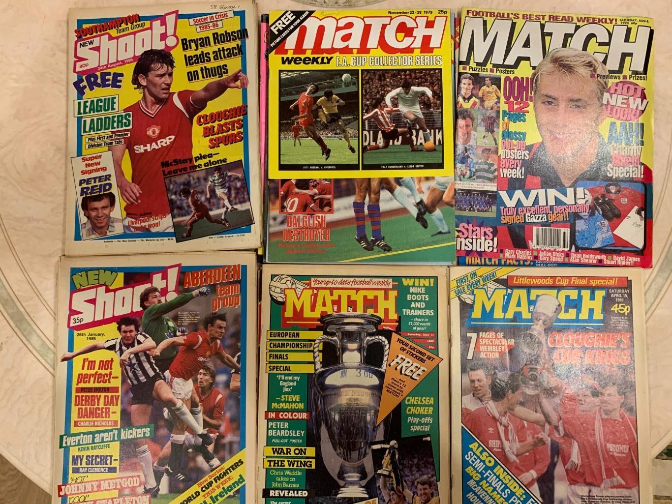 500 журналов Goal,Shoot,Big shoot,Match /в коллекцию /1969-1995 3