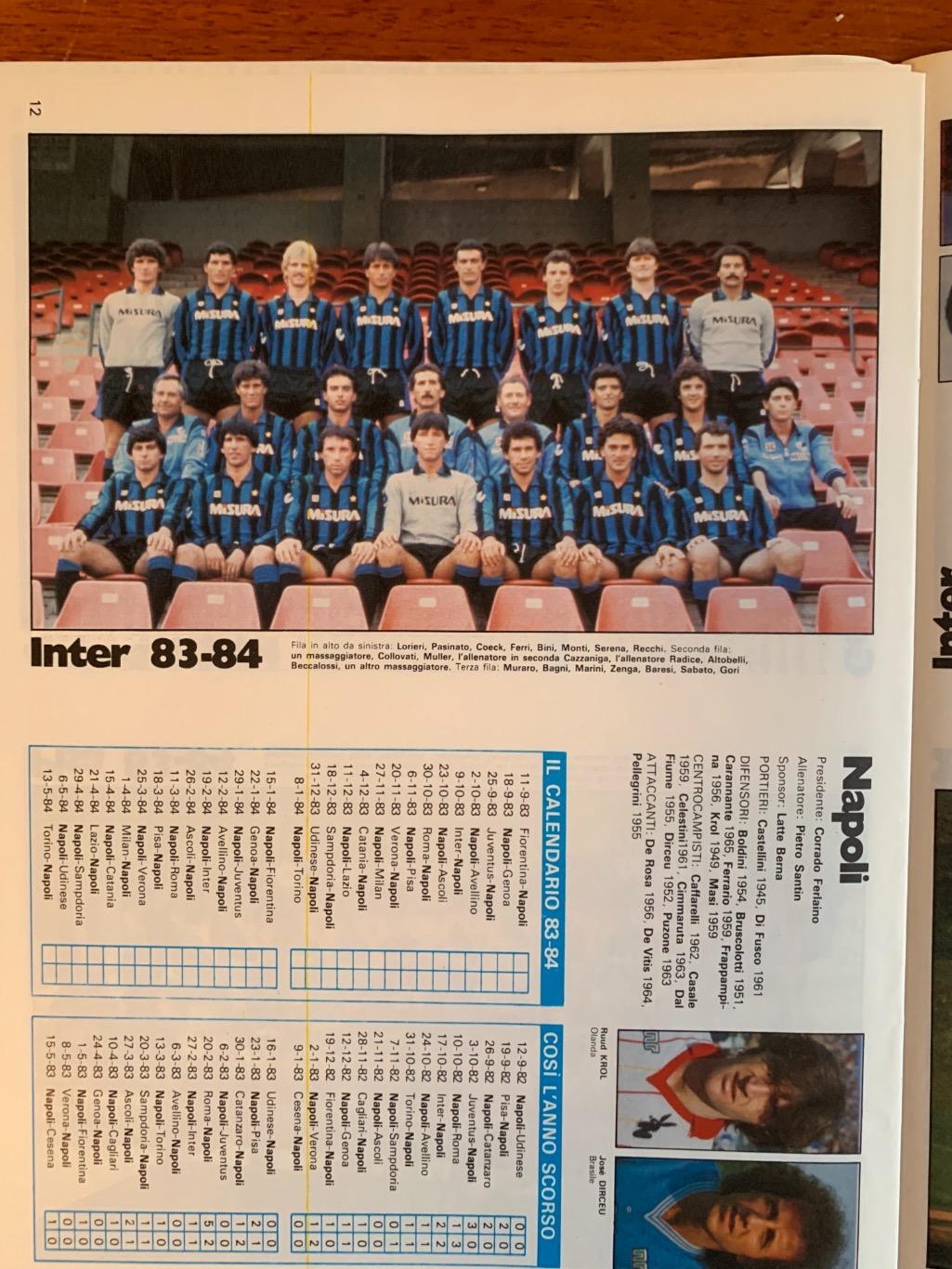 чемпионат Италии 1983/84 6