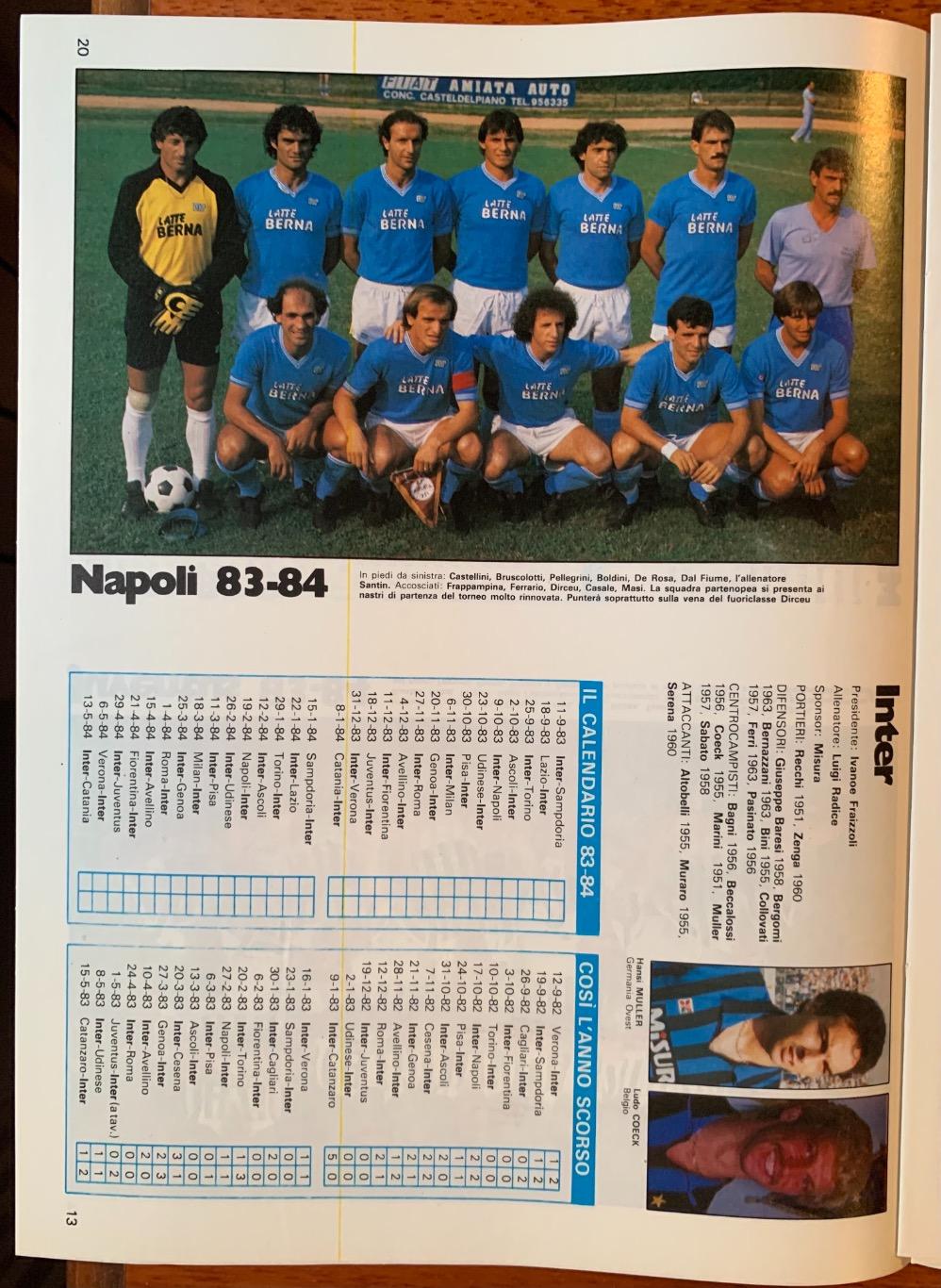 чемпионат Италии 1983/84 7