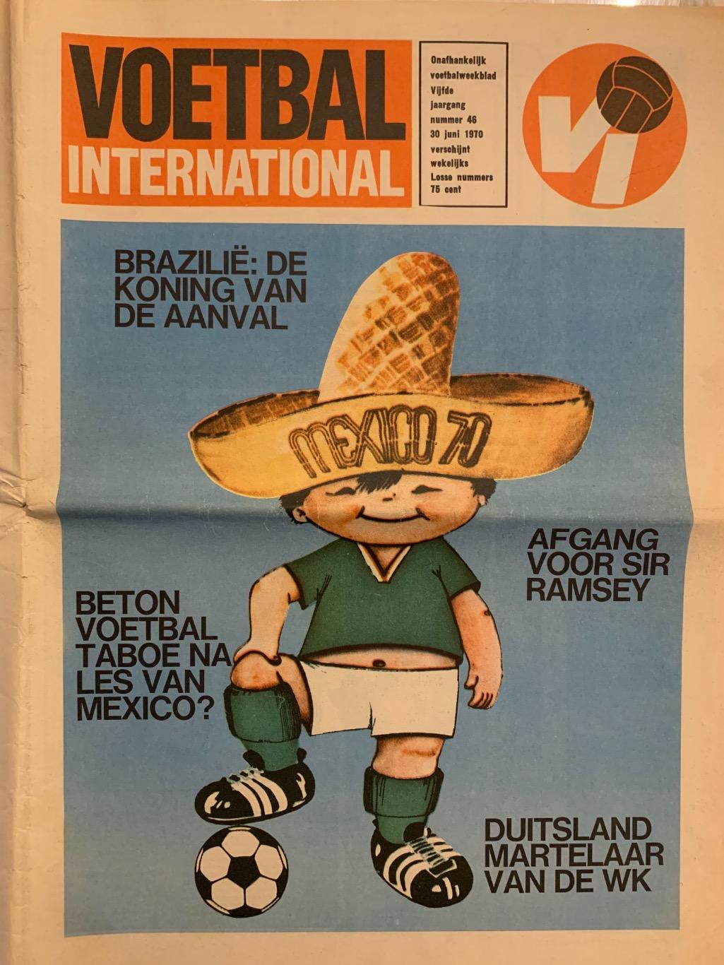 Voetbal international чемпионат мира 1970