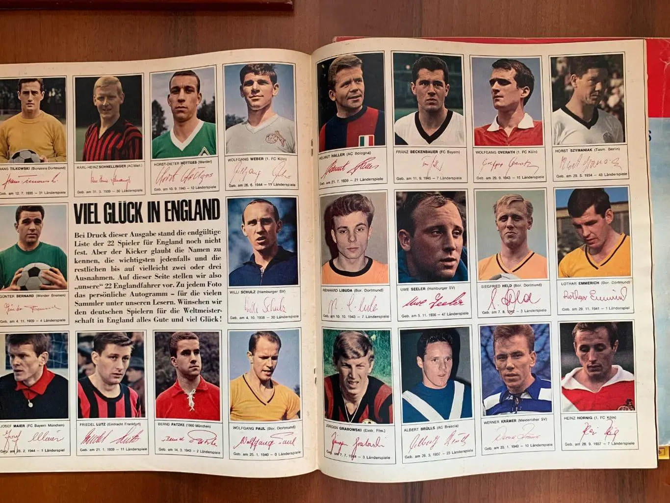 Kicker 1966 представление участников чемпионата мира 1966 3