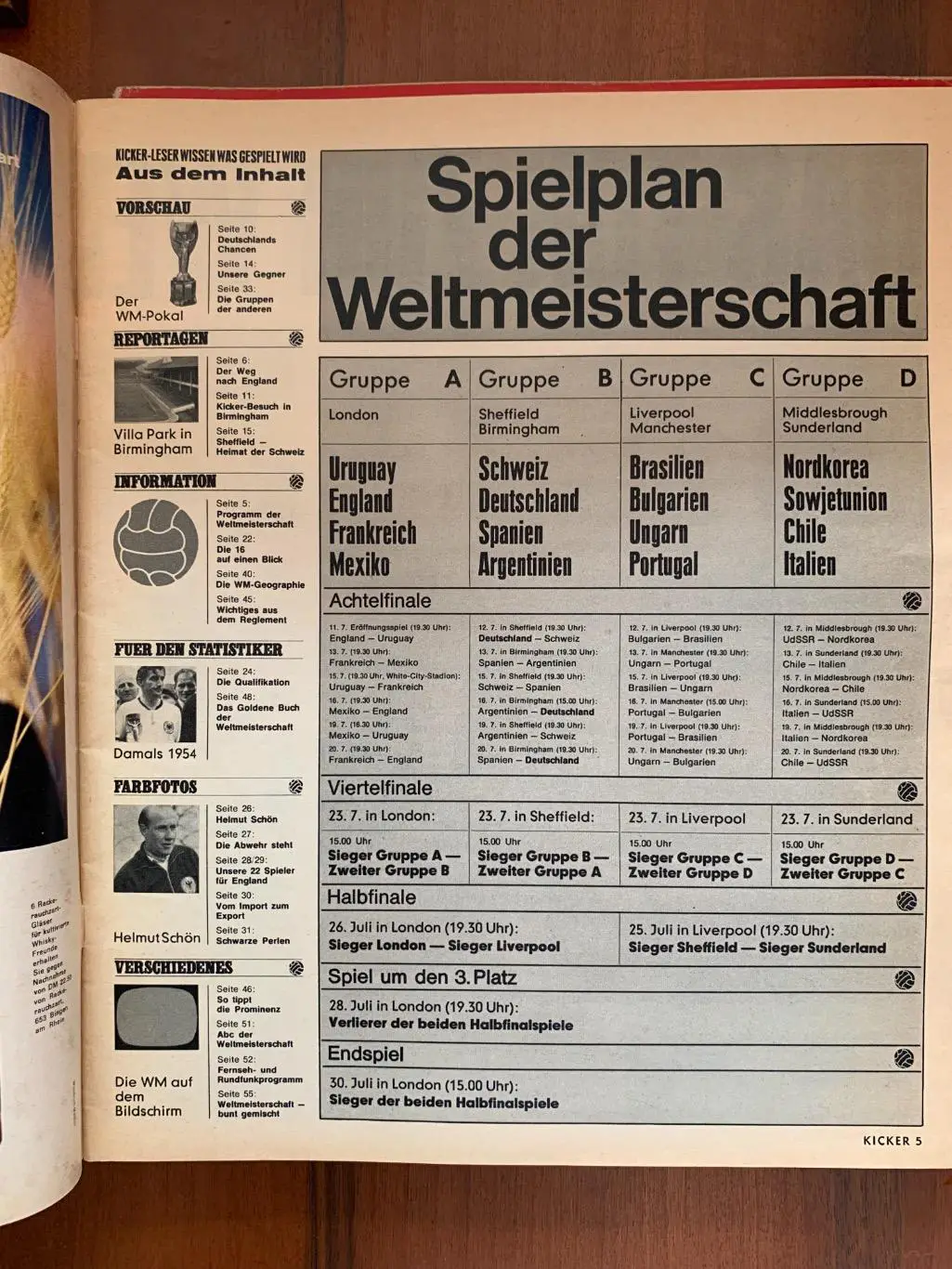 Kicker 1966 представление участников чемпионата мира 1966 6