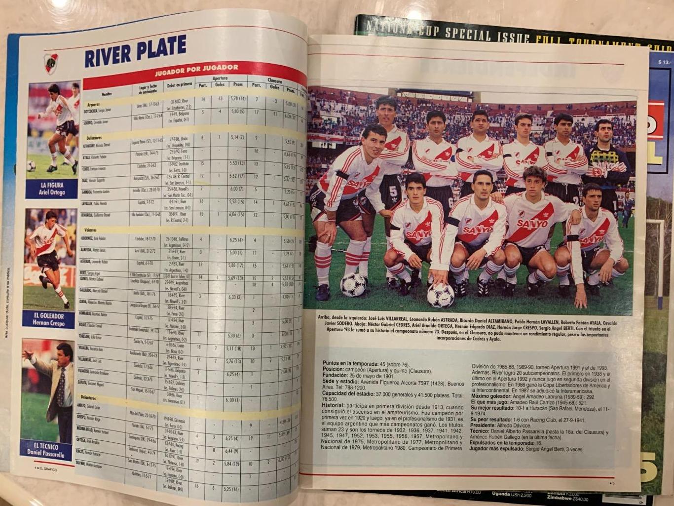 Чемпионат Аргентины 1993/94спецномер 2