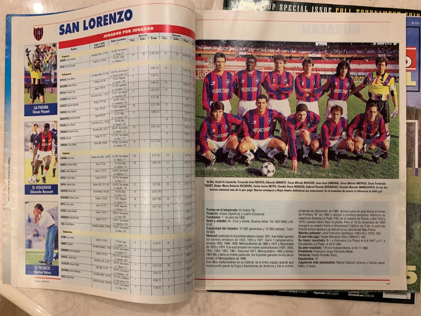 Чемпионат Аргентины 1993/94спецномер 3