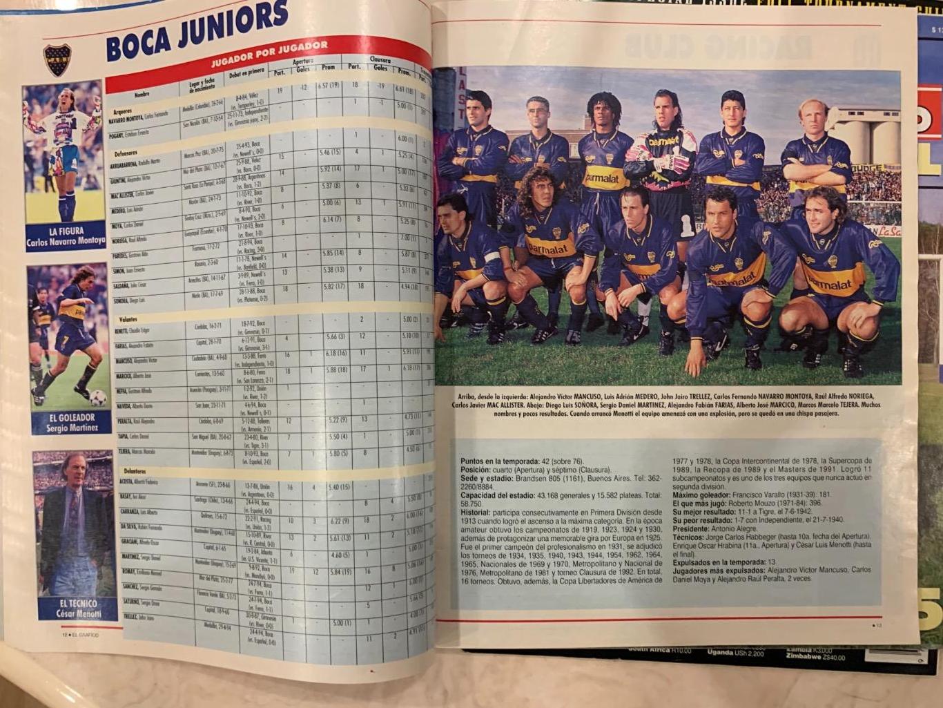 Чемпионат Аргентины 1993/94спецномер 5