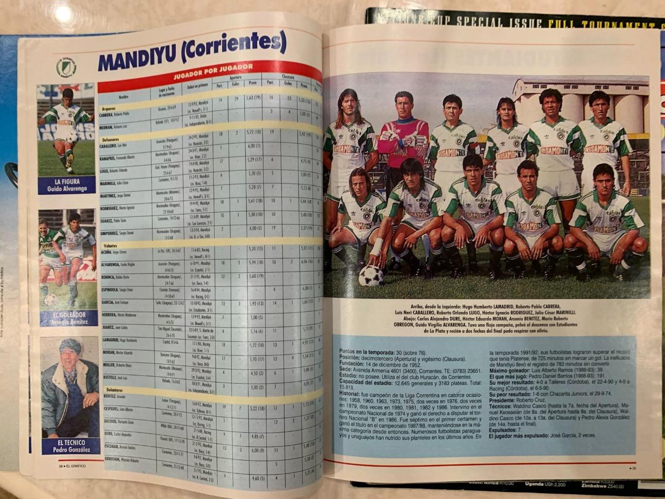 Чемпионат Аргентины 1993/94спецномер 6