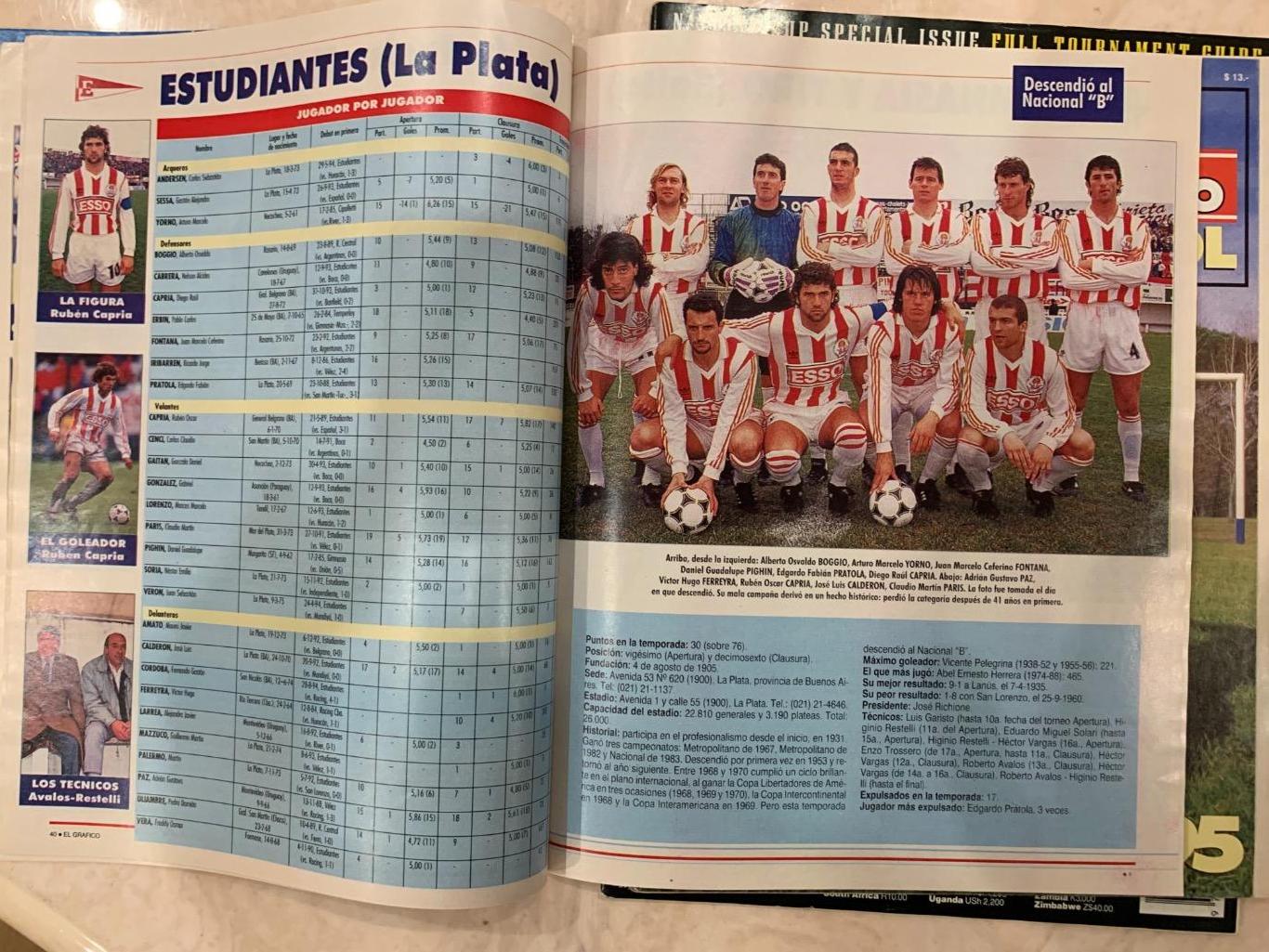 Чемпионат Аргентины 1993/94спецномер 7