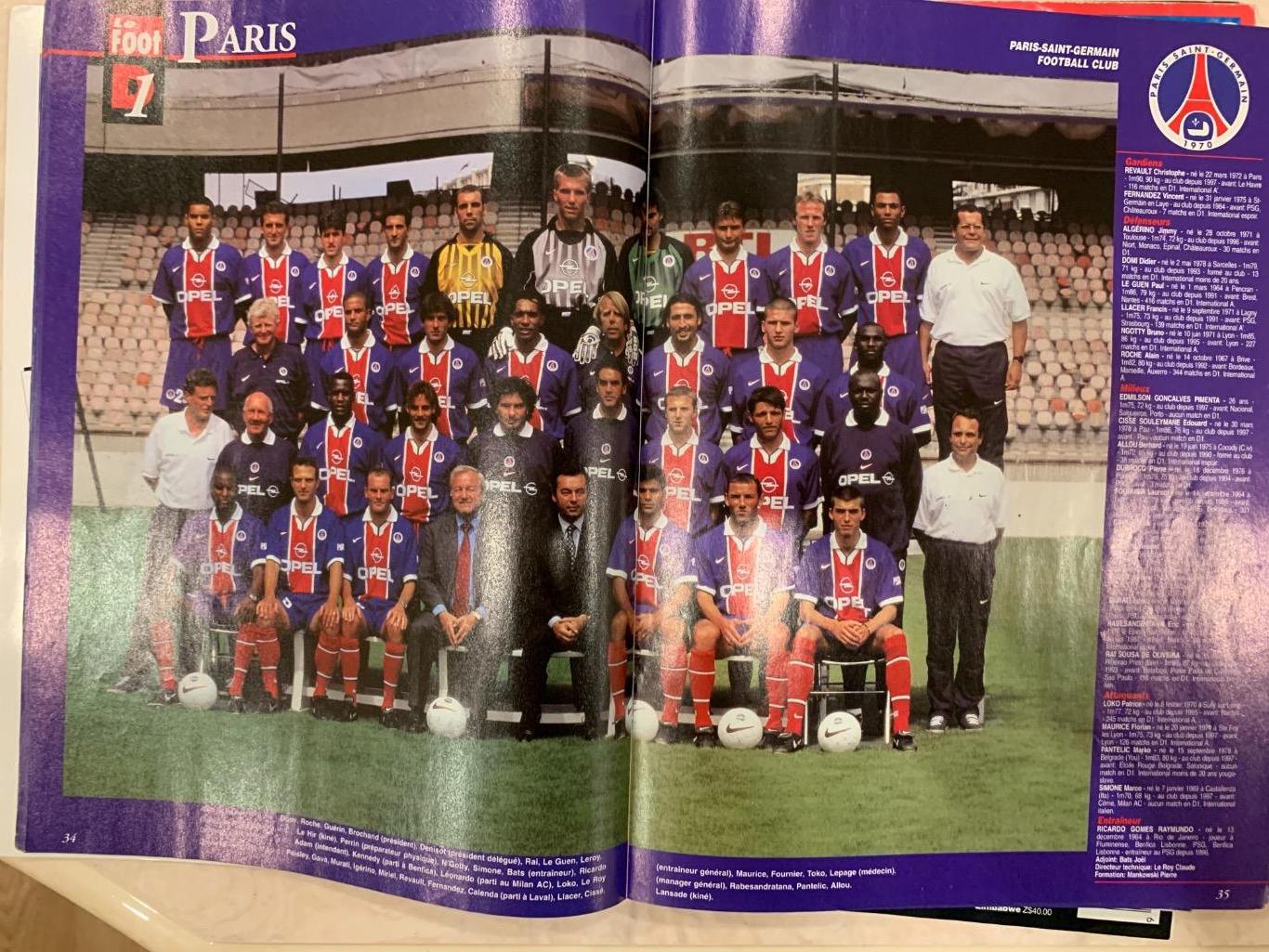 Чемпионат Франции 1997/98 Le Foot 4