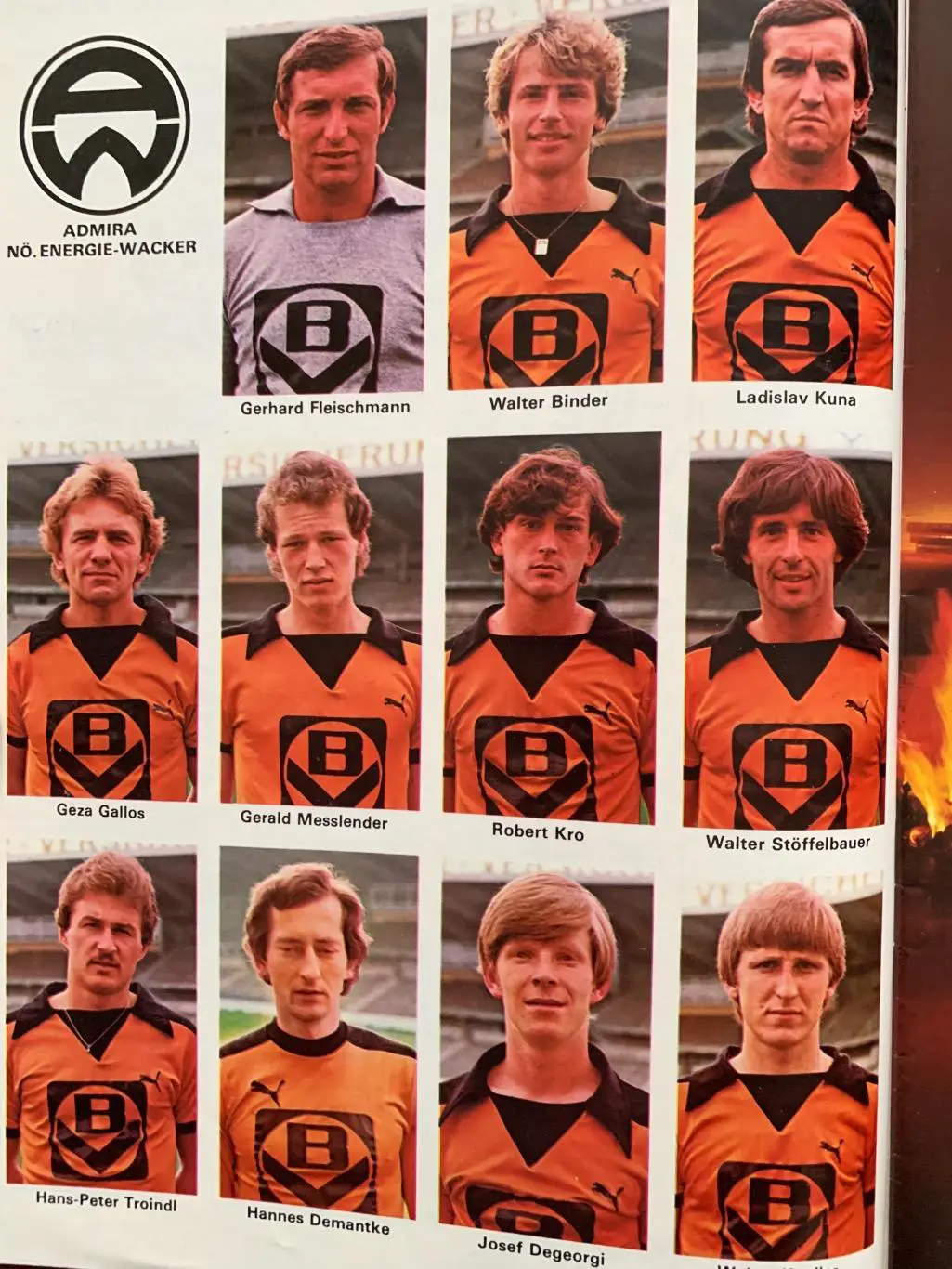 Фузбаль магазин 1980!Чемпионат Австрии ! Рапид ,Aустрия,Вена Редкость! 2