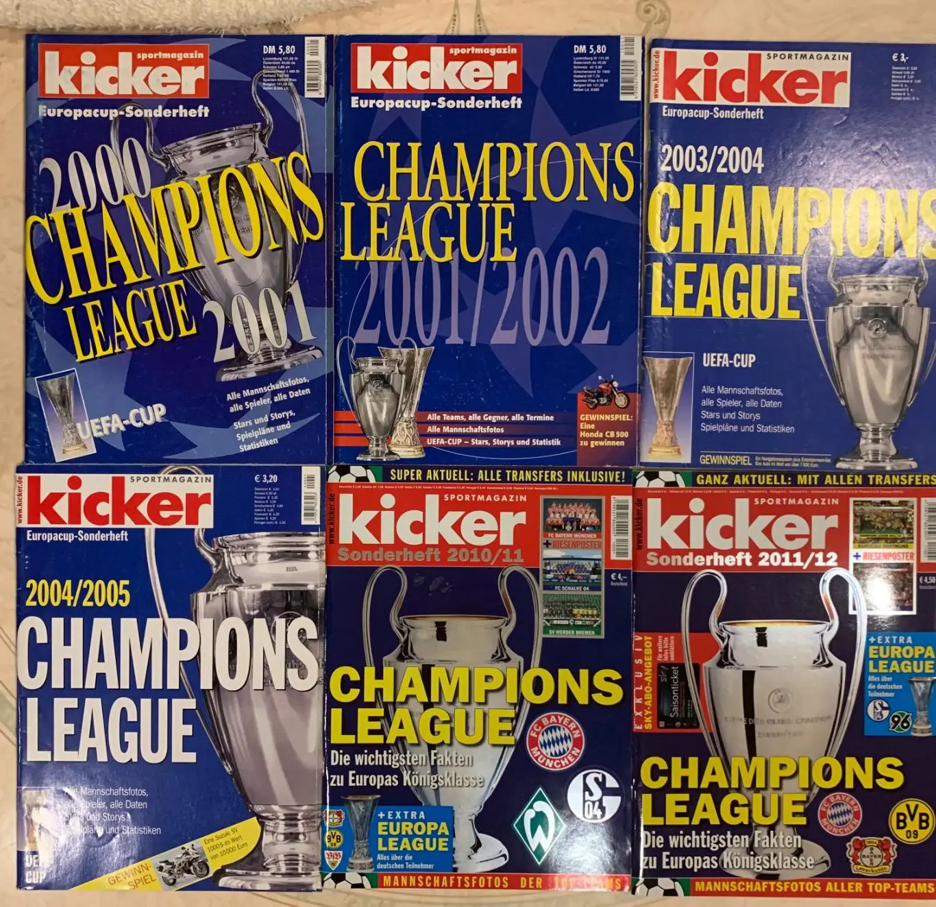 Kicker лига чемпионов лот 8 журналов!