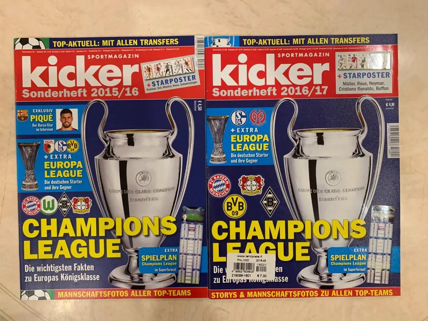 Kicker лига чемпионов лот 8 журналов! 2