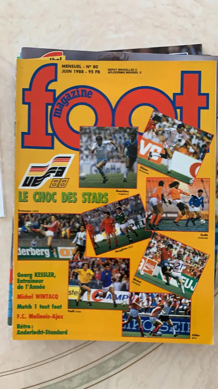 Foot Бельгия - чемпионат Европы 1988