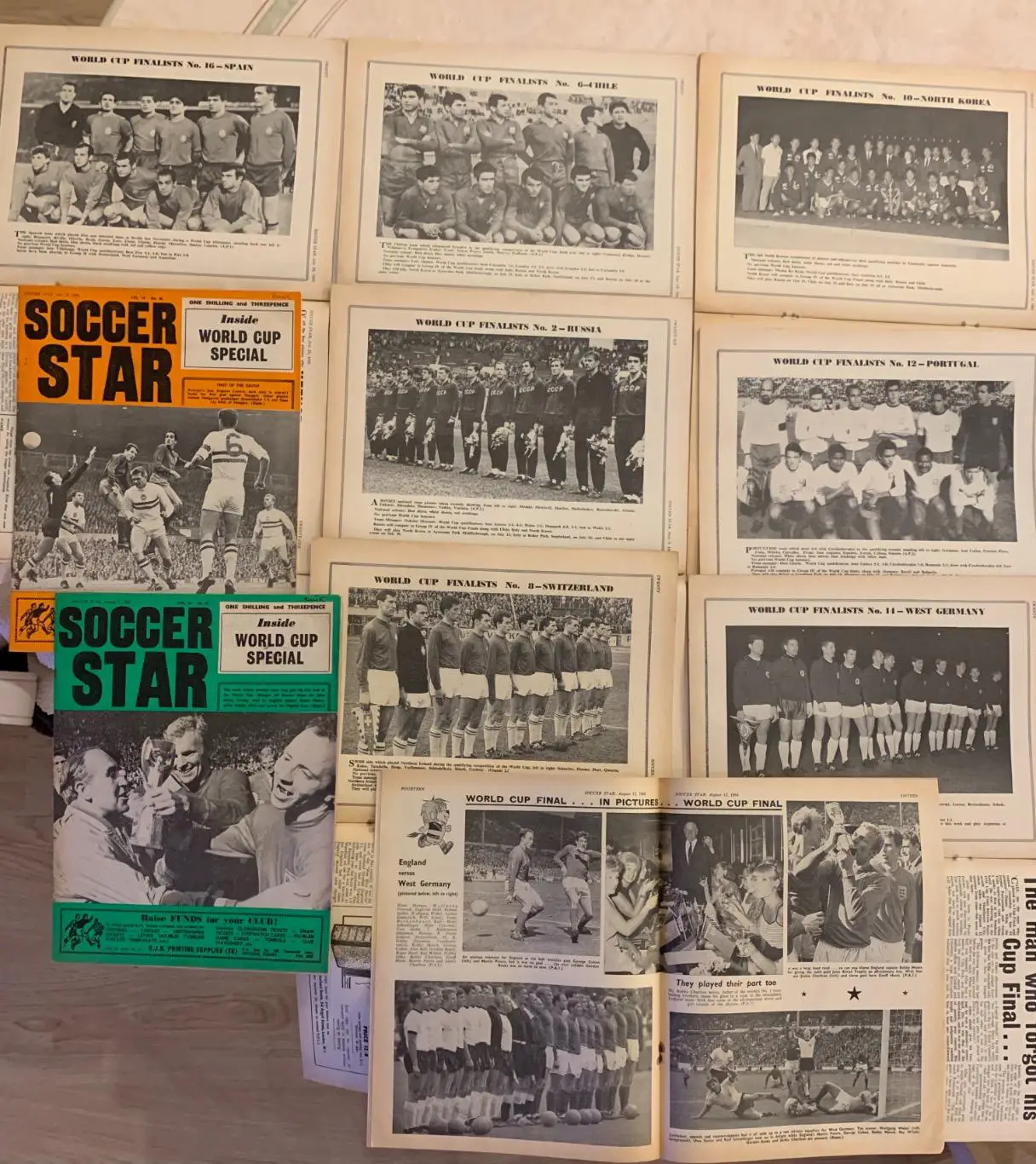 Soccer star 1958,59,60,61,62 63,64,65,66 1