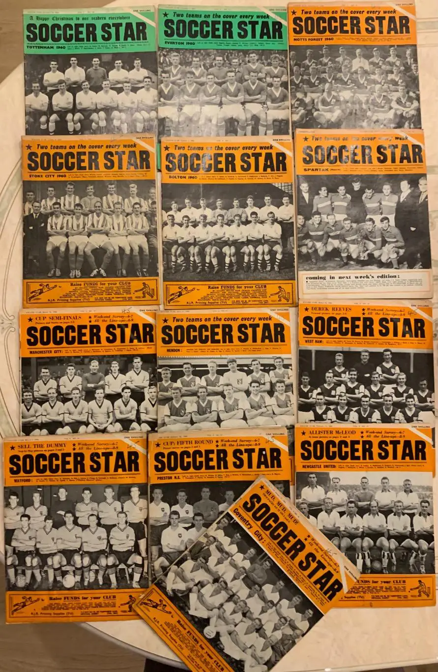 Soccer star 1958,59,60,61,62 63,64,65,66 3