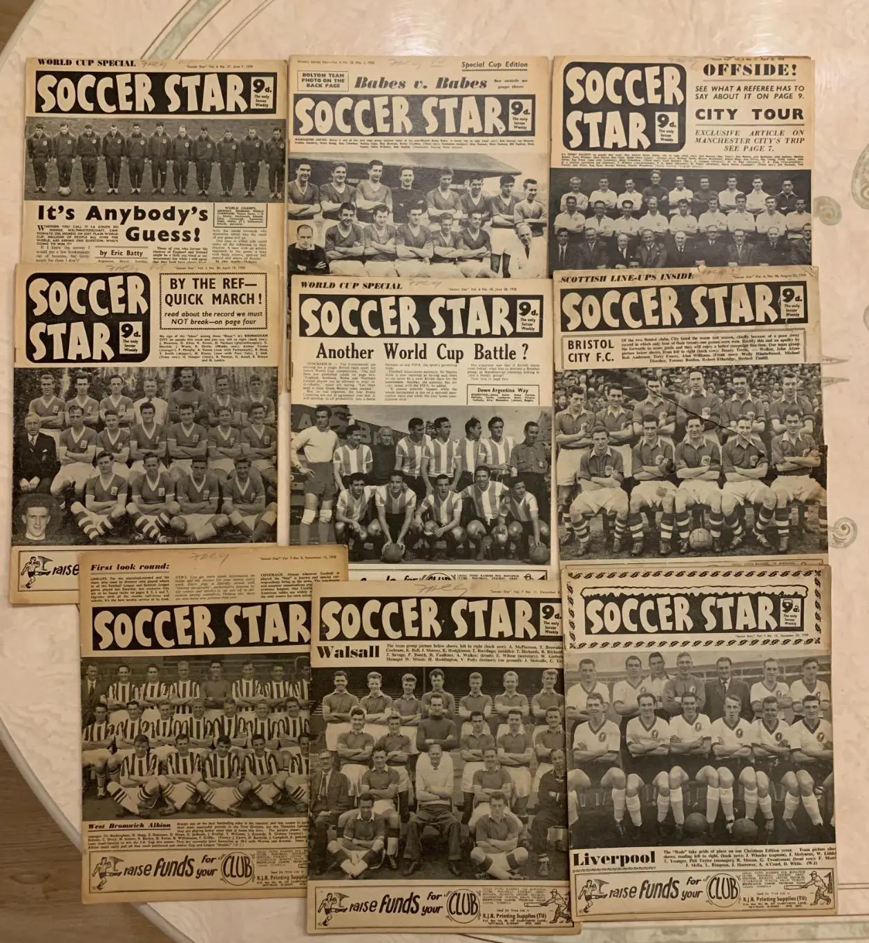 Soccer star 1958,59,60,61,62 63,64,65,66 7