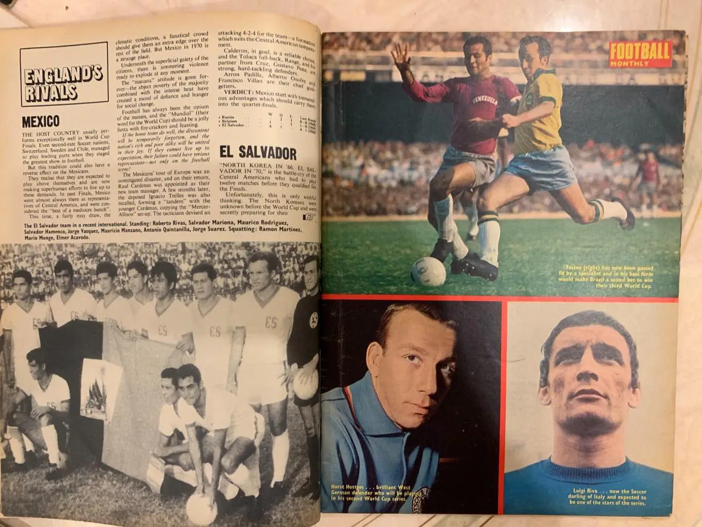 Football monthly1970- Представление участников чемпионата мира 1970 1
