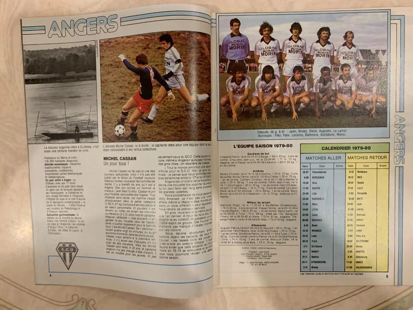 Mirror du football- представление участников чемпионата Франции 1979/80 1