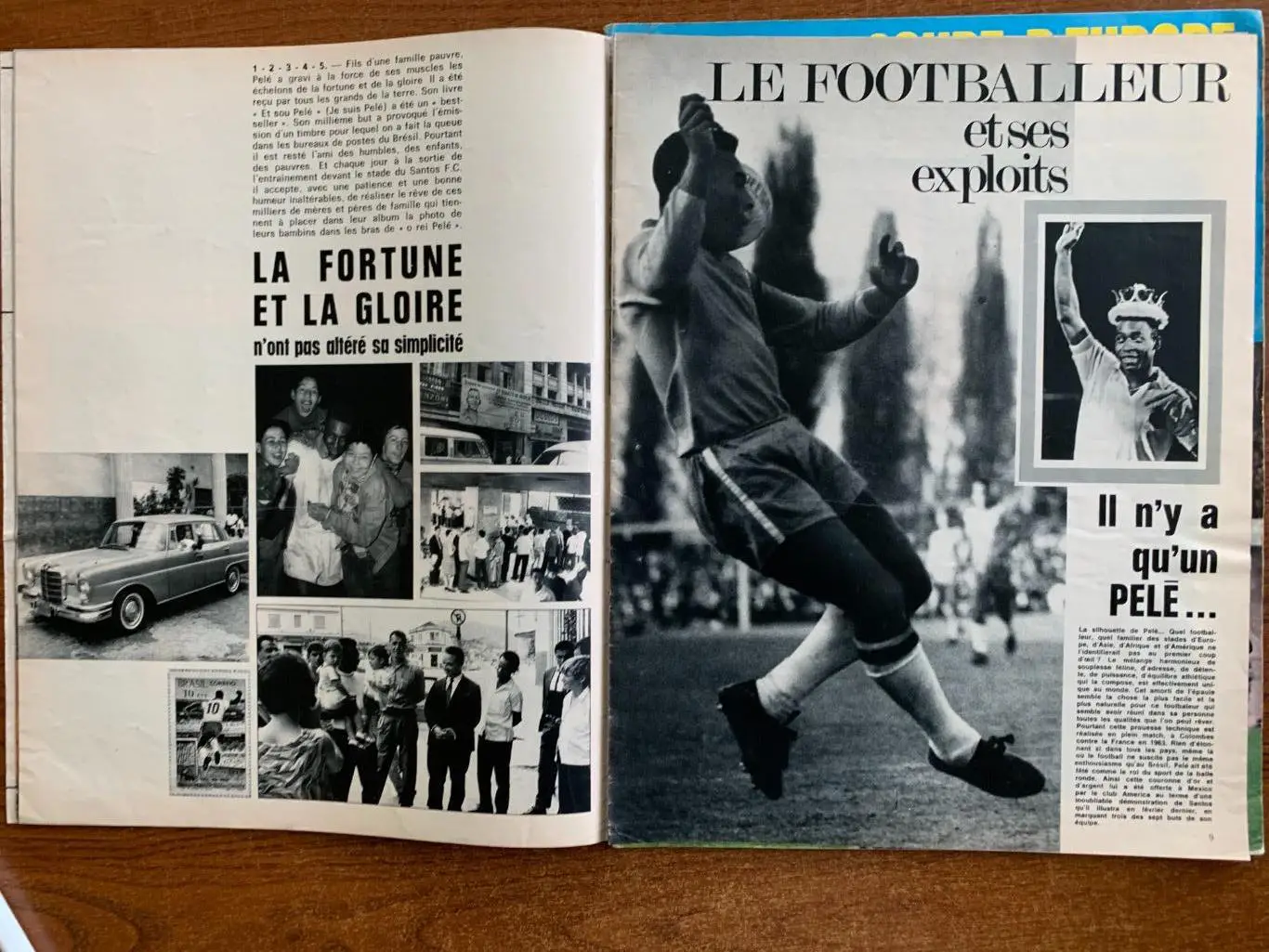 Mirror du football- 1970 представление Бразилии и Пеле 2