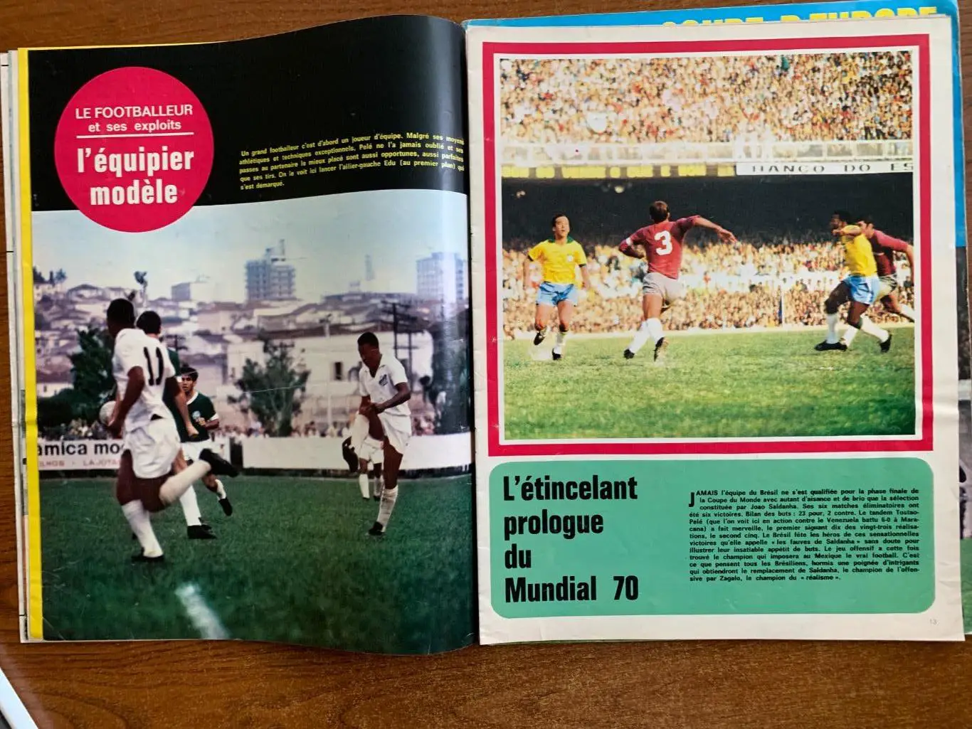 Mirror du football- 1970 представление Бразилии и Пеле 4