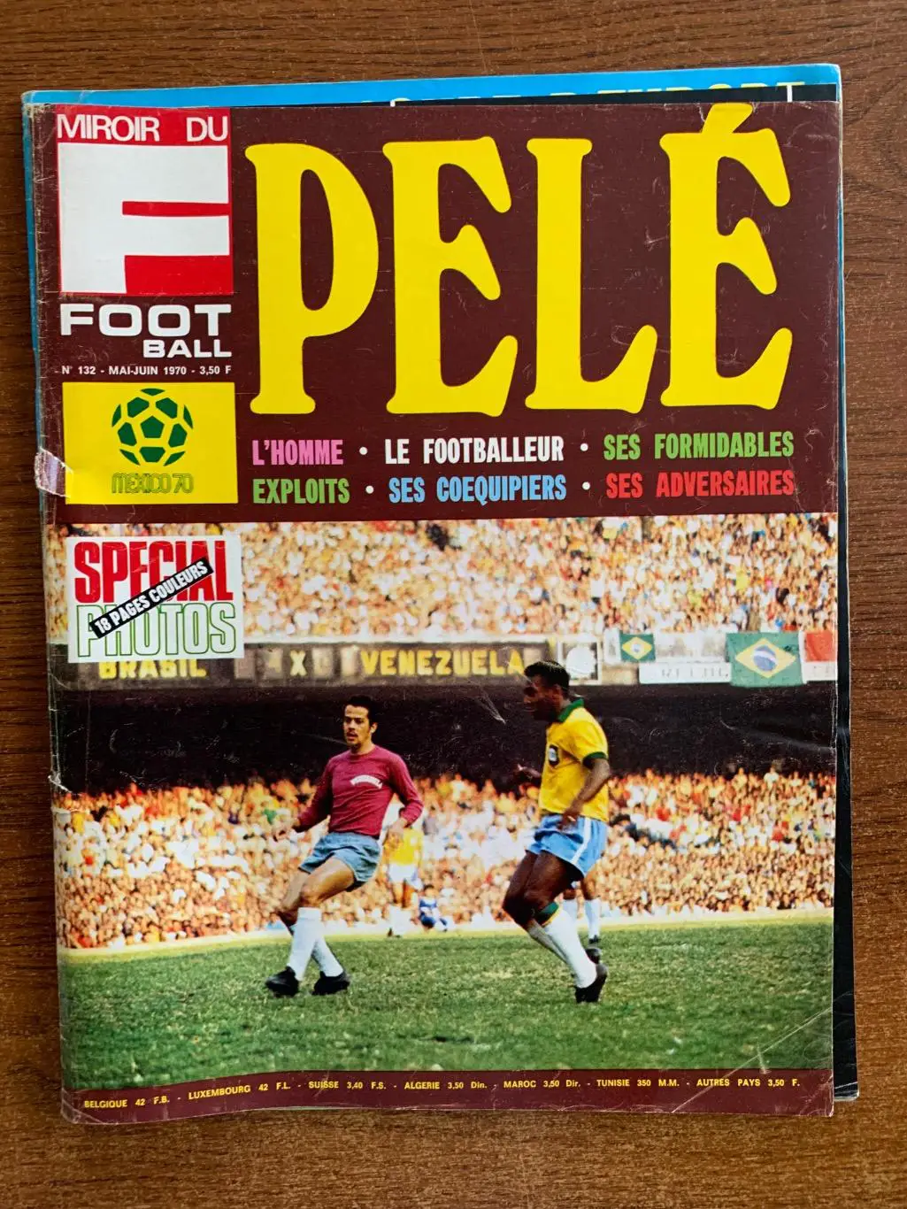 Mirror du football- 1970 представление Бразилии и Пеле 7