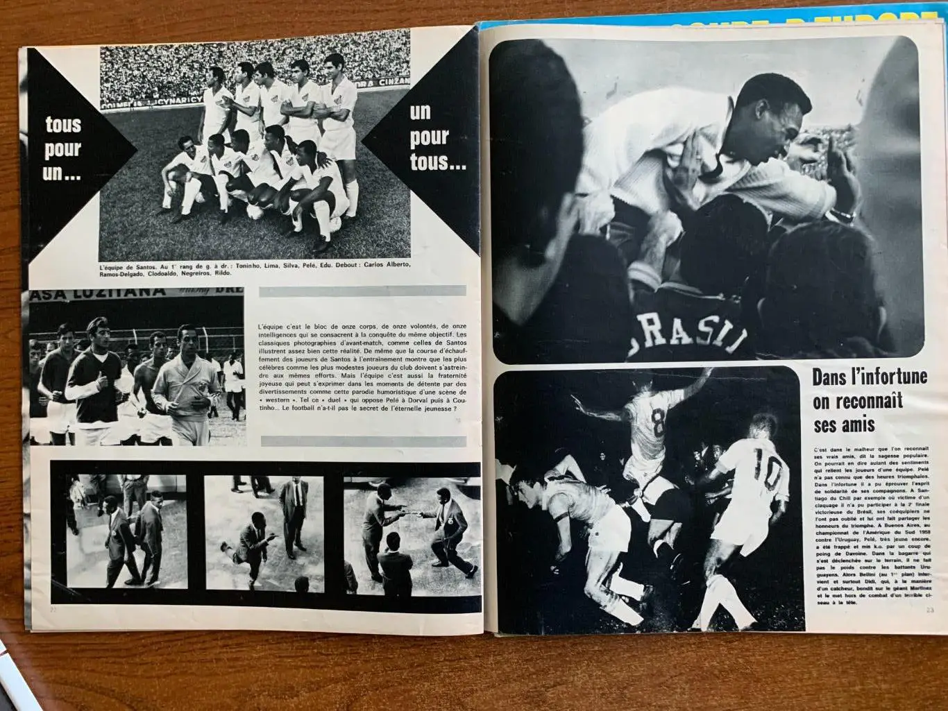 Mirror du football- 2-1970 представление Бразилии и Пеле 2