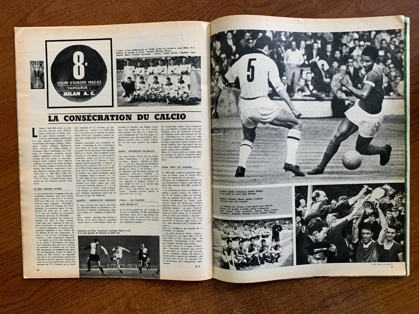 Football magazine-10 кубков чемпионов! Реал-бенфика 1